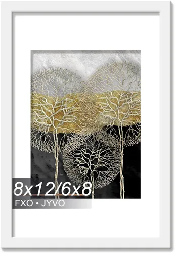 Miniatura 119 de Fxojyvo Marco de Fotos de 4x6, Muestra Foto de 3.5x5 con Paspartú o 4 x 6 Sin Paspartú, Liviano y de Alta Transparencia Marco de 4 por 6 para Pared