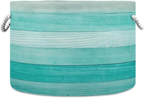 Miniatura 9 de Cesta grande de cuerda de algodón de almacenamiento mexicano Serape manta rayas colorido cesto de lavandería