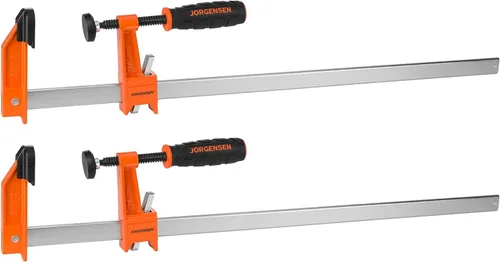 Miniatura 11 de Jorgensen 18-Inch Bar Clamp Set, Medium Duty Steel Bar Clamps for Woodworking, Wood Clamps with 600 lbs Load Limit, 2-Pack