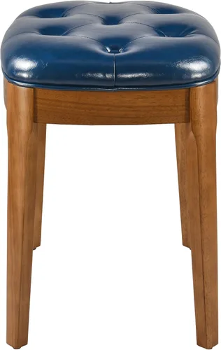 Miniatura 8 de Vantity Taburete de banco con tapizado, elegante y moderno, banco de tocador de maquillaje, versátil para comedor, sala de estar, 19.3 x 14.9 x 19.3