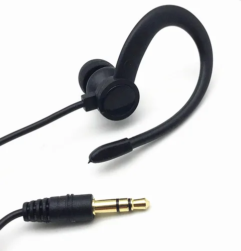 Miniatura 6 de Auriculares intrauditivos estéreo de un solo lado a auriculares mono,0.138 in Plug Ear Hook Earpiece,Compatible Android Smartphones Reproductores MP3