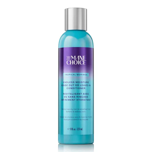 The Mane Choice Tropical Moringa Sweet Oil & Honey Endless Moisture - Acondicionador para enjuagar o sin enjuague, desenreda, suaviza y nutre el
