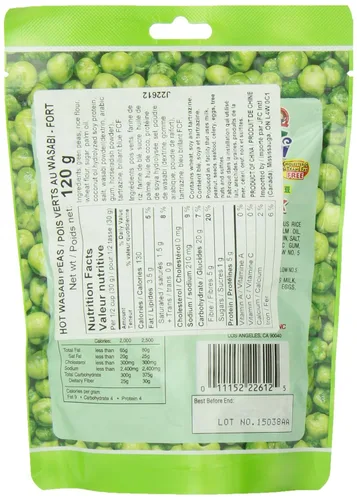 Miniatura 4 de Hapi Hot Wasabi Peas 4.23 oz bolsa de HAPI