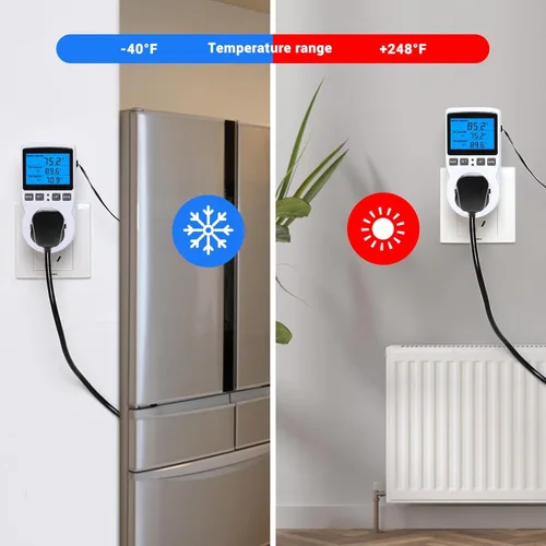 Miniatura 3 de INKBIRDPLUS Termostato enchufable con salida controlada por temperatura, termostato digital, control de calefacción, temporizador, 1800 W, 110 V, 15