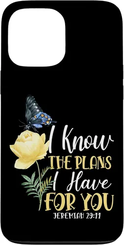 Miniatura 24 de Christian Bible Verse Butterfly Rose Flower Jeremiah 29:11 Case for iPhone 17