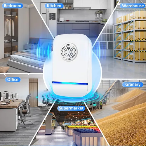 Miniatura 7 de Repelente ultrasónico de plagas mejorado 2026, repelente de insectos para interiores, enchufe de control de plagas para arañas, insectos