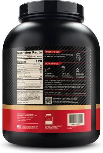 Miniatura 10 de Optimum Nutrition Estándar dorado 100% Proteína de Suero de Leche en Polvo, Pie de lima, 1.8 Libra