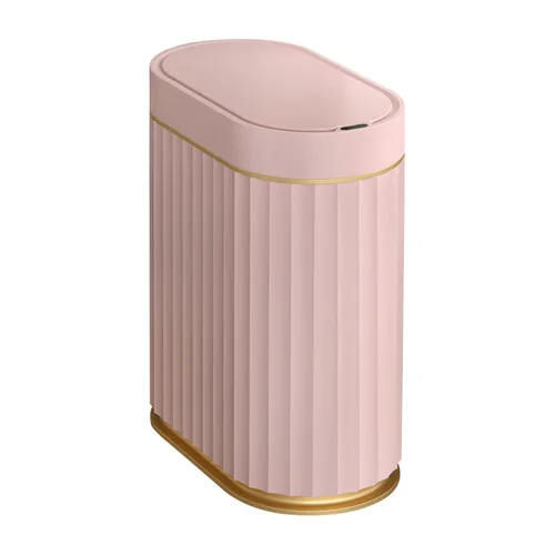 Miniatura 14 de ELPHECO Cubo de basura para baño con sensor de movimiento, cubo de basura automático, cubo de basura inteligente de plástico delgado con tapa