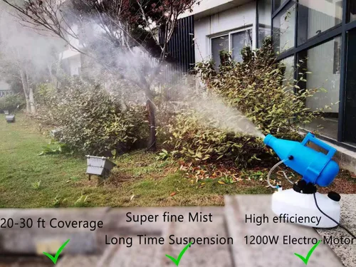 Miniatura 2 de Máquina pulverizadora eléctrica ULV portátil de 4.5L (1.2 galones), máquina de nebulización fría, distancia de pulverización de 30 pies