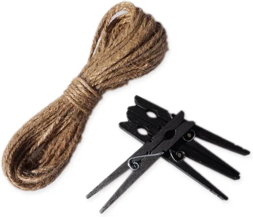 Miniatura 6 de LWR CRAFTS Cuerda de yute 0.098 in 90ft Natural para pinzas grandes