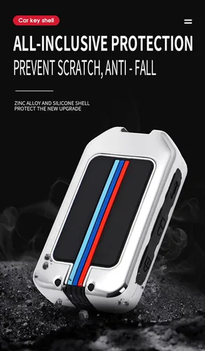 Miniatura 5 de Funda de protección para llavero Accesorios para Volvo XC90 XC60 XC40 S60 S90 V90 V60 Polestar 1 T5 T6 3 botón Negro