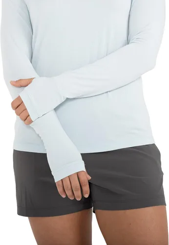 Miniatura 3 de Free Fly Camiseta de manga larga para mujer, protección solar UPF 50+, transpirable, ultrasuave, para mujer