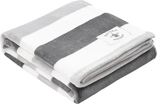 Miniatura 8 de Nautica - Manta, Manta de Forro Polar Ultrasuave de Felpa para Cama o Sofá, Manta Ligera de Microfranela para Comodidad Durante Todo el Año