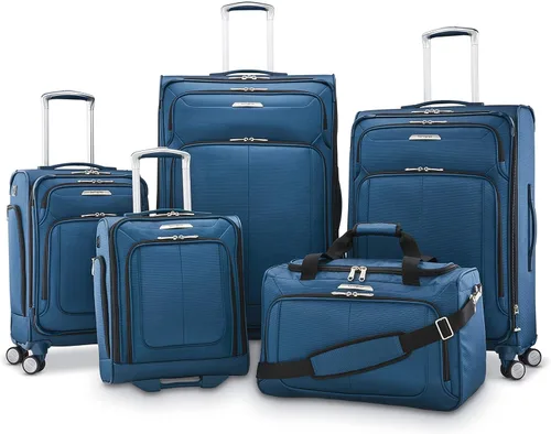 Miniatura 6 de Samsonite Solyte DLX Softside - Equipaje extensible con ruedas giratorias, azul (Mediterranean Blue)), 123570-1548