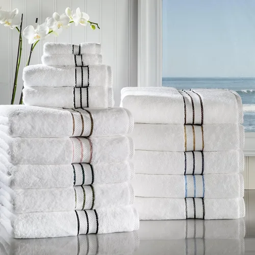 Miniatura 5 de Superior Hotel - Juego de 6 toallas de algodón turco, ultra afelpadas de calidad de spa, esenciales pesados para baño, gruesas, absorbentes