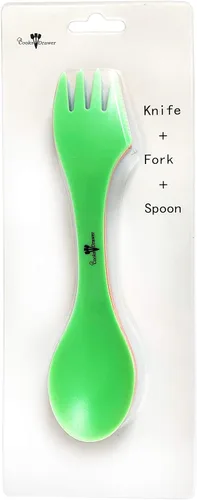 Miniatura 4 de Paquete de 4 cubiertos de camping multicolor Spork