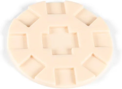 Buje de tren redondo para juego de dominó de tren mexicano, solo cubo central de plástico, cubo de inicio redondo de 6.375 pulgadas, no incluye