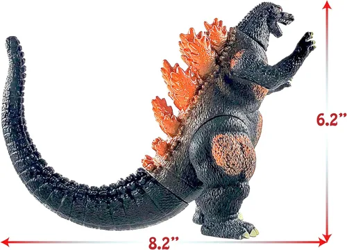 Miniatura 4 de TwCare Godzilla en llamas 1995, figuras de acción con articulaciones móviles de la serie de películas Rey de los Monstruos, regalo de cumpleaños