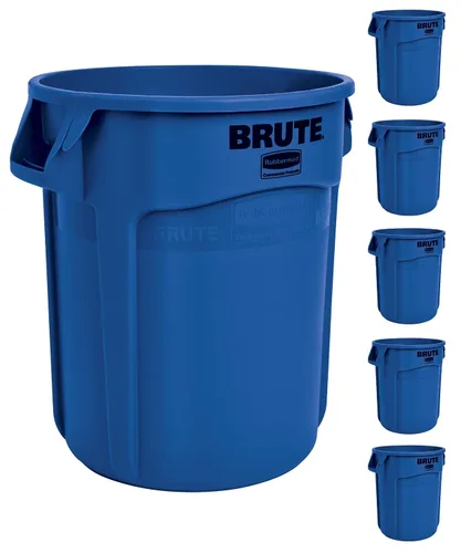 Miniatura 10 de Rubbermaid Commercial Products BRUTE - Contenedor de basura/residuos redondo de trabajo pesado, 10 galones, rojo, contenedor de desechos