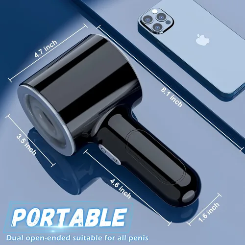 Miniatura 6 de Masturbadores masculinos de empuje automático, masturbadores masculinos de bolsillo con 7 modos de empuje y vibración para hombre, máquina sexual
