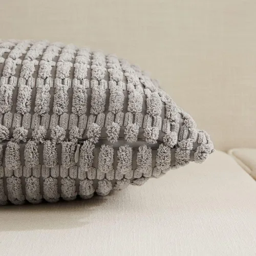Miniatura 40 de Fancy Homi - Paquete de 2 fundas de almohada decorativas de color taupe de 22 x 22 pulgadas para sala de estar, sofá, cama, estilo rústico, bohemio