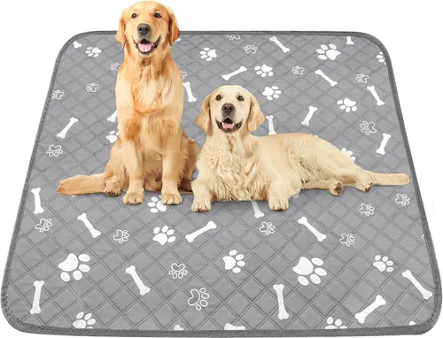 Miniatura 9 de PatiencET Almohadillas lavables para orina para perros y gatos, 72 x 72 pulgadas, súper absorbentes, a prueba de fugas, reutilizables, 1 almohadilla