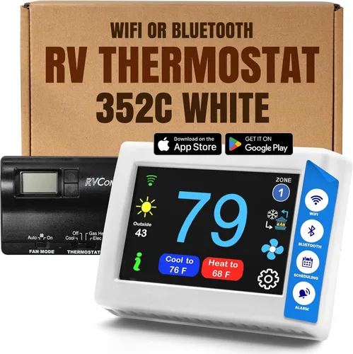 Miniatura 10 de MICRO-AIR EasyTouch - Termostato digital de repuesto para autocaravana, programable y confiable, habilitado para WiFi y Bluetooth, termostato