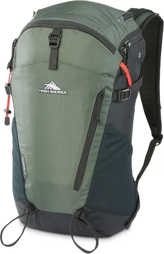 Miniatura 11 de High Sierra Pathway 2.0 Mochila con funda de almacenamiento de hidratación, para senderismo, ciclismo, camping, viajes, verde bosque/negro, 60