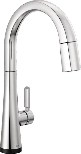 Miniatura 23 de Delta Grifo Monrovia Dorado para cocina, grifos de cocina con rociador desplegable, grifo de fregadero de cocina, grifo dorado para fregadero
