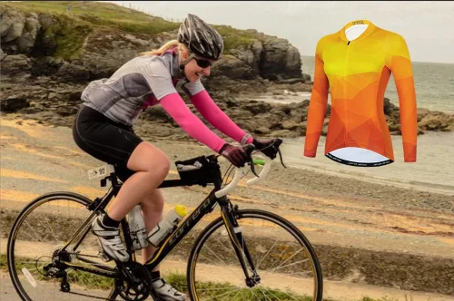 Miniatura 4 de Maillot de ciclismo para mujer, Road & Mountain Ladies Bike Shirt, Bicicletas Tops S-3XL