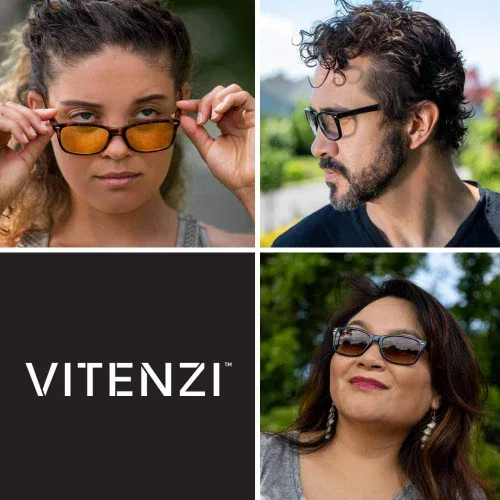 Miniatura 6 de VITENZI Gafas de lectura progresivas para mujeres y hombres, multifocales para computadora con lentes de bloqueo de luz azul Prato