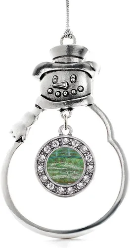 Miniatura 46 de Inspired Silver - Roller Queen - Adorno de Navidad plateado - Adorno circular para árbol de Navidad con circonita cúbica - Decoración colgante