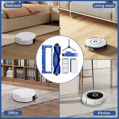 Miniatura 6 de CERO Paquete de 25 piezas de repuesto para Eufy RoboVac 11S, 25C, 15C, 30, 30C, 12, 35C, 15T, 2 cepillos rodantes, 10 filtros, 10 cepillos