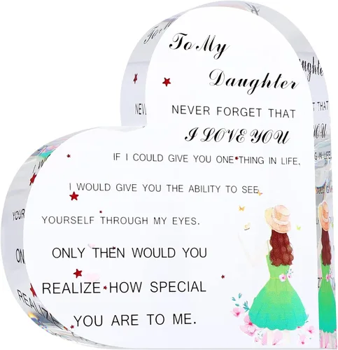 Miniatura 10 de Placa de corazón de acrílico, citas inspiradoras, regalo romántico para novia, novio, amante, regalo para boda, cumpleaños, aniversario, decoración