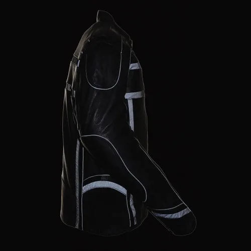 Miniatura 9 de Milwaukee Leather ML2083 - Chaqueta de cuero reflectante con ventilación para hombre
