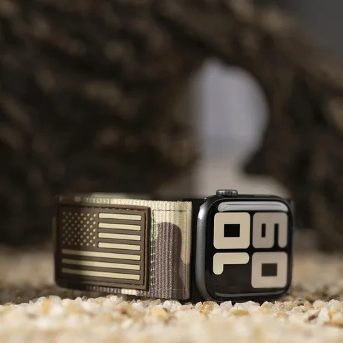 Miniatura 5 de Tefeca Serie Fortitude USA Band Ultra Ancho Compatible con Apple Watch Ultra 2/Ultra 49mm, Serie 10 46mm, Serie 9/8/7 45mm, SE2/SE/6/5/4 44mm