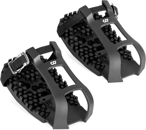 CyclingDeal Solo jaula de clips para dedos de bicicleta – Compatible con adaptadores de pedales Peloton Bike & Bike+ – Convierte pedales Look Delta