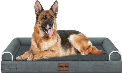 Miniatura 115 de Cama ortopédica lavable para perros medianos y grandes: cama con cojines de apoyo para perros medianos y grandes, cama impermeable de espuma tipo