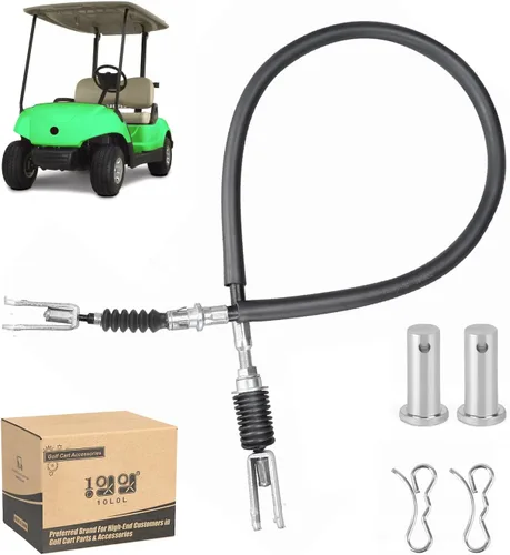 10L0L Cable de freno de carrito de golf para Yamaha G29/Drive Gas 2007-2015 Modelo 43.7" con clip de horquilla de pasador JW1-F6341-31-00