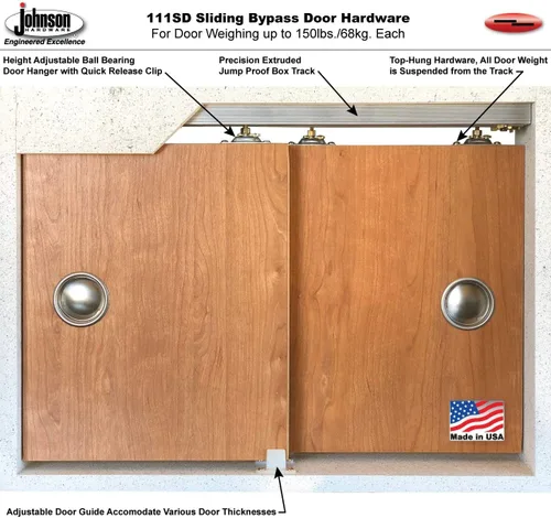 Miniatura 5 de VDOMDOORS Mela 7001 Puertas interiores de derivación, sin vidrio, MDF, 84x84, blanco, accesorios de estilo clásico incluidos