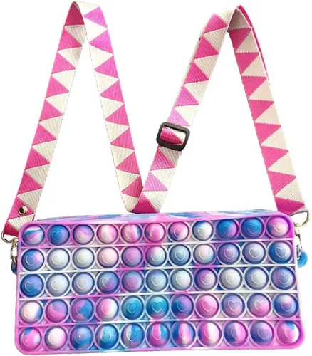 Miniatura 4 de Bolsa estilo pop it para niñas y mujeres bolso cruzado tipo juguete sensorial para ansiedad el mejor regalo para mujeres Camouflage B