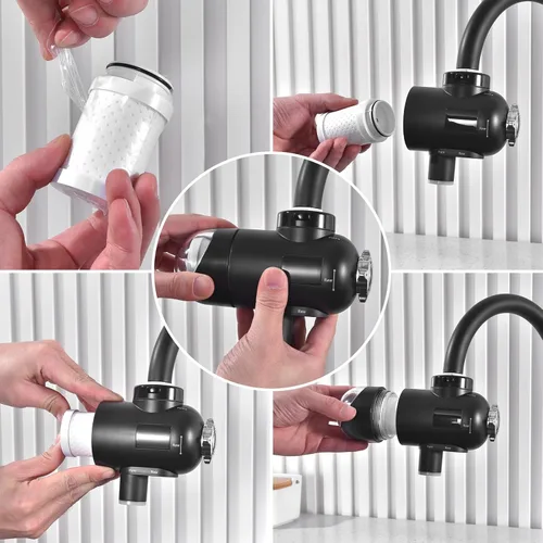 Miniatura 7 de HOMELODY Paquete de 2 filtros de repuesto para grifo, filtro 3.0 mejorado de 1,050 galones de triple capa rasgable, cartuchos de filtro solo aptos