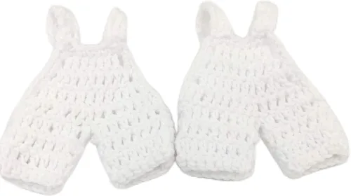 Miniatura 5 de 10 piezas mini ganchillo de punto general Jumper Favores Baby Shower Bautismo Bautizo Party Favores (azul)