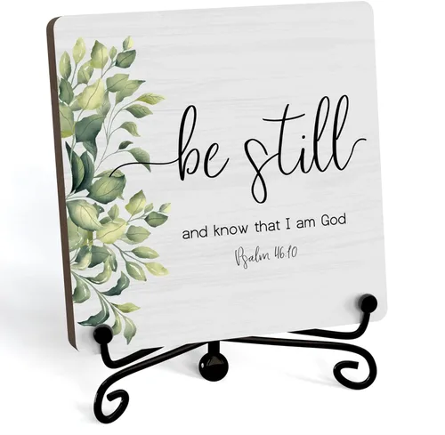 Miniatura 12 de Decoración Inspiradora Cristiana para Escritorio, Letrero "Dios Todavía Está Escribiendo Tu Historia", Decoración de Escritorio para Oficina, Hogar