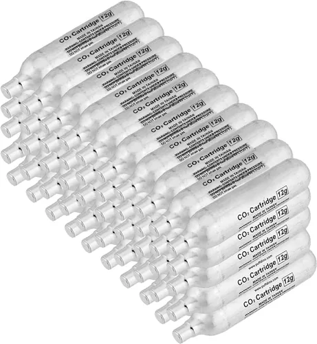 Lancer Tactical Paquete de 50 (50 unidades) Cilindro de Airsoft de CO2 de alto grado de 0.47 oz (12 g) de CO2, cartucho de CO2, 50 unidades para