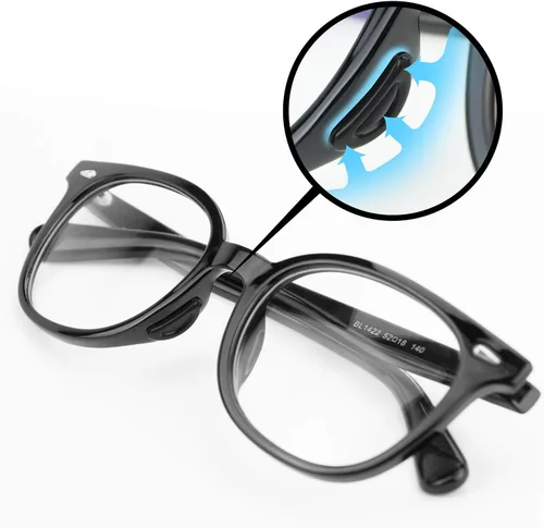 Miniatura 2 de 20 pares de almohadillas nasales adhesivas de silicona antideslizantes para gafas y gafas de sol, almohadillas nasales delgadas para anteojos