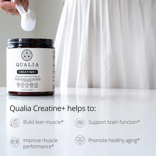 Miniatura 3 de Qualia Creatina Complejo avanzado de creatina 2 fuentes + magnesio Absorción optimizada Rendimiento muscular, función cerebral