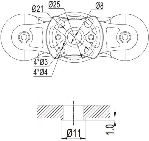 Miniatura 6 de FLUXER-pro30.2X9.9in - D11-4XD3X (D20-D25) y D11-4XD4X (D21-D23) PropellerMAD Componentes CF para aviones Multirotor Quadcopter Hexrcopter RC DIY
