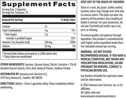 Miniatura 5 de Solimo - Vitamina C - 0.008 onzas, 150 gomitas (2 gomitas por porción), apoyo al sistema inmune