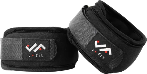 Miniatura 9 de JFIT Par de pesas para muñeca, juego de 2, correas de muñeca para fitness, caminar, entrenamiento, múltiples opciones de tamaño y peso, cómodas